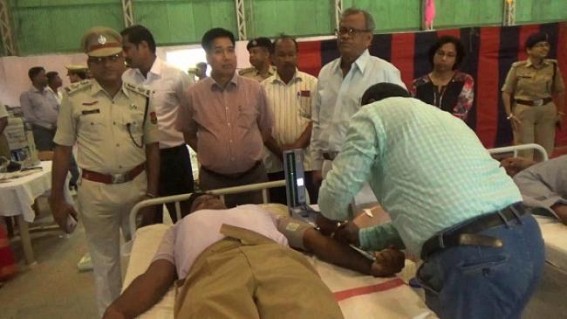 South Tripura Police conduct blood donation camp 